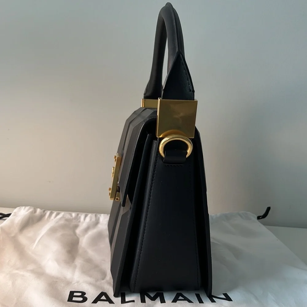 New Balmain’s famous Chocolate bag with strap. Designer bag. Chocolate model. - Picture 7 of 15